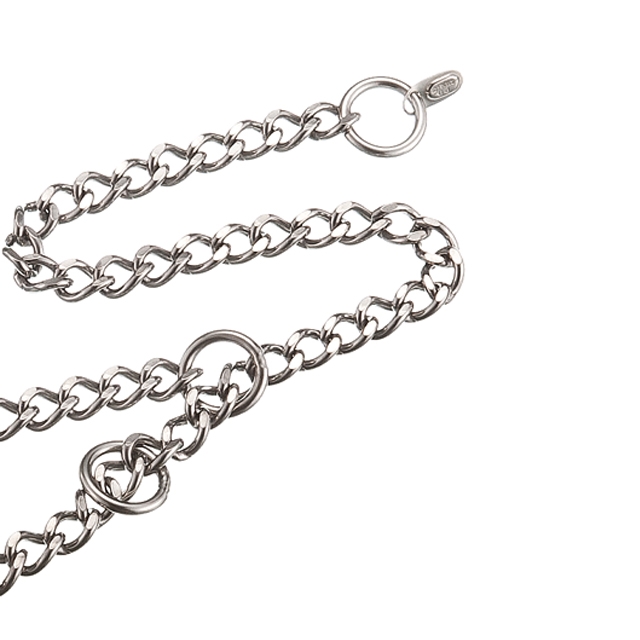 CH(SS) - Stainless Steel 304 Flat Link Choke Chain W/ 3 O-Ring